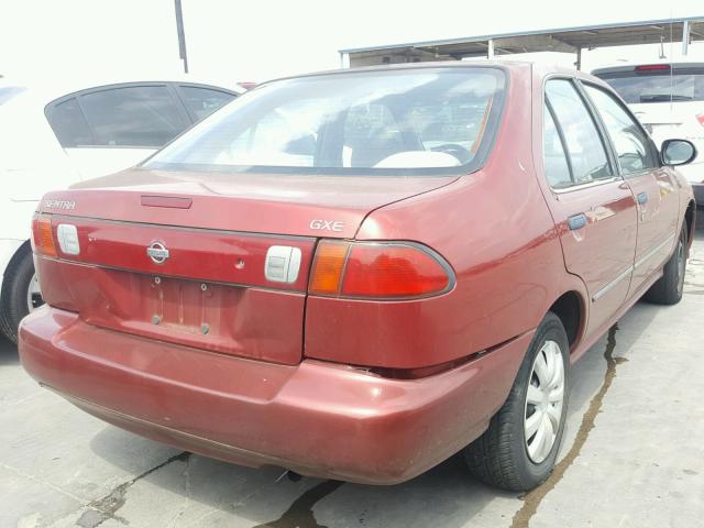 1N4AB41D7WC740505 - 1998 NISSAN SENTRA E BURGUNDY photo 4