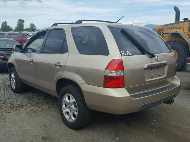 2HNYD18841H521656 - 2001 ACURA MDX TOURIN GOLD photo 3