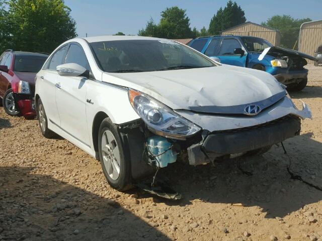 KMHEC4A49CA059273 - 2012 HYUNDAI SONATA HYB WHITE photo 1