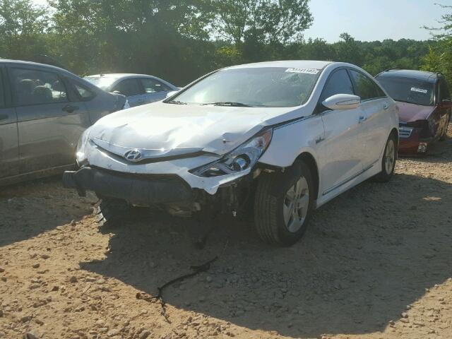 KMHEC4A49CA059273 - 2012 HYUNDAI SONATA HYB WHITE photo 2