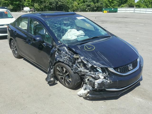 19XFB2F90DE046981 - 2013 HONDA CIVIC EXL შავი ფოტო 1