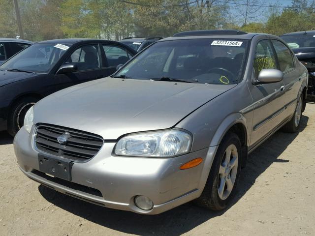 JN1CA31A11T312558 - 2001 NISSAN MAXIMA GXE GRAY photo 2