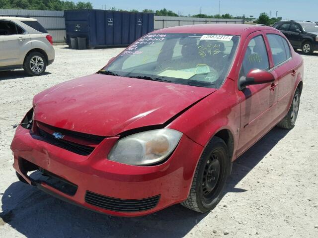 1G1AL55F277254390 - 2007 CHEVROLET COBALT LT RED photo 2