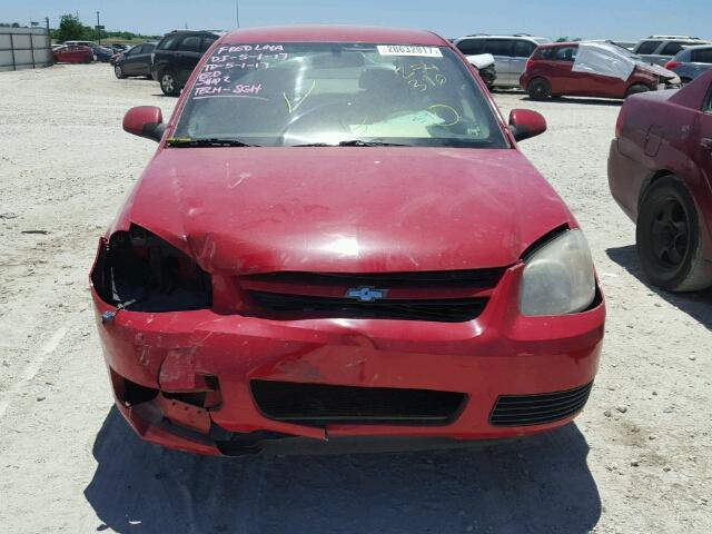 1G1AL55F277254390 - 2007 CHEVROLET COBALT LT RED photo 9