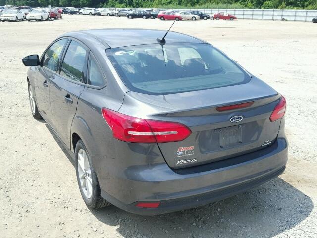 1FADP3F25FL262939 - 2015 FORD FOCUS SE GRAY photo 3