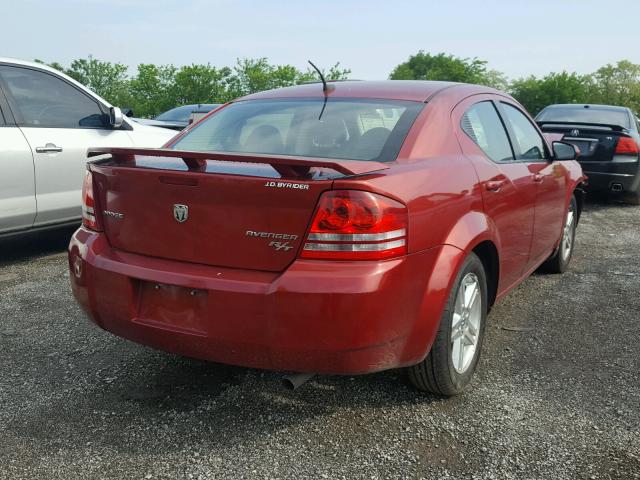 1B3CC5FB6AN129263 - 2010 DODGE AVENGER R/ RED photo 4