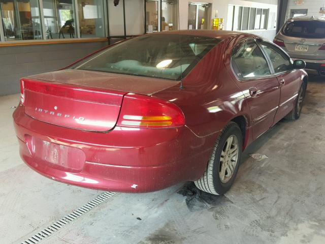 2B3HD56J3YH129900 - 2000 DODGE INTREPID E RED photo 4