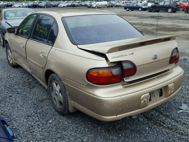 1G1NE52J82M536757 - 2002 CHEVROLET MALIBU LS GOLD photo 3