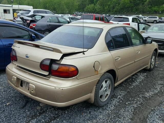 1G1NE52J82M536757 - 2002 CHEVROLET MALIBU LS GOLD photo 4