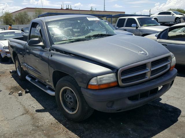 1D7FL16X03S358953 - 2003 DODGE DAKOTA SXT GRAY photo 1