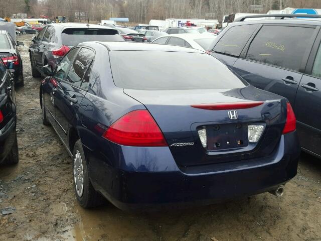 1HGCM56126A109045 - 2006 HONDA ACCORD VAL BLUE photo 3