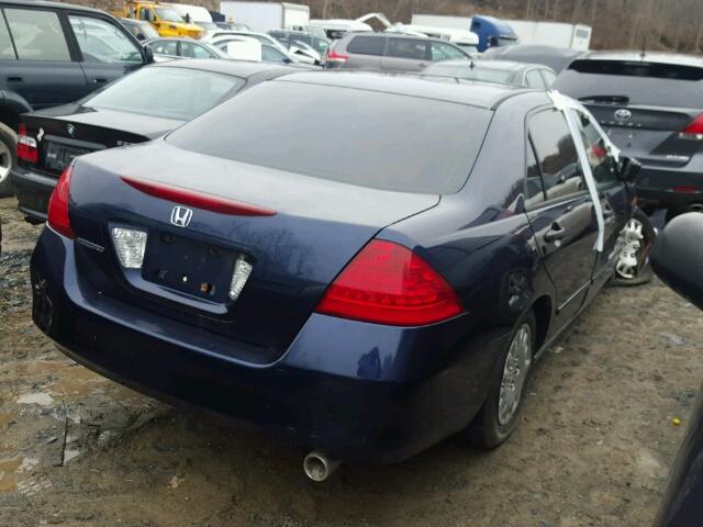 1HGCM56126A109045 - 2006 HONDA ACCORD VAL BLUE photo 4