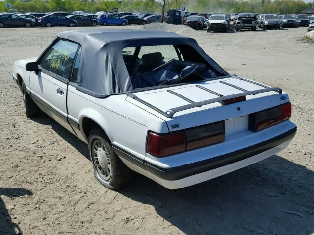 1FACP44M7MF168174 - 1991 FORD MUSTANG LX WHITE photo 3