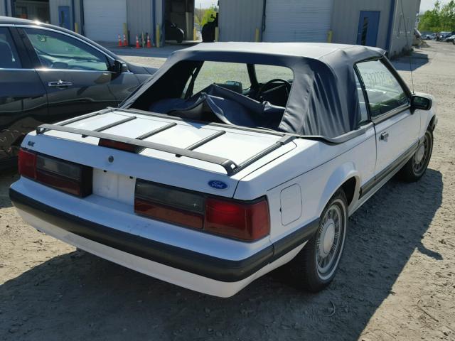 1FACP44M7MF168174 - 1991 FORD MUSTANG LX WHITE photo 4