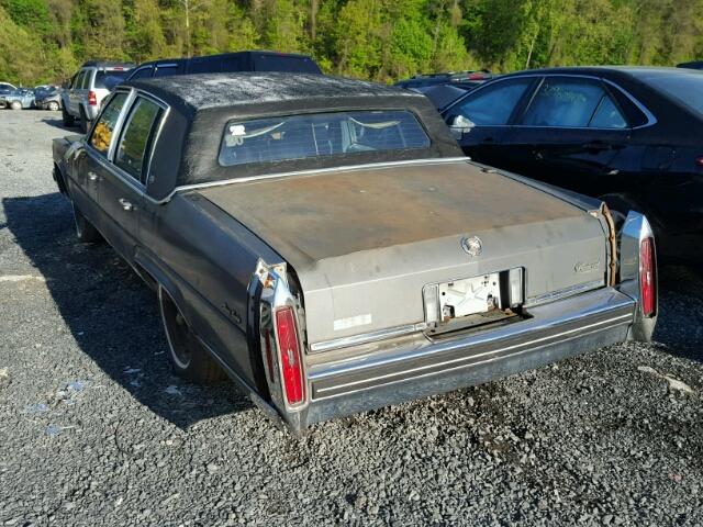 1G6DW698XF9708856 - 1985 CADILLAC FLEETWOOD GRAY photo 3