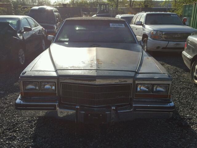 1G6DW698XF9708856 - 1985 CADILLAC FLEETWOOD GRAY photo 9