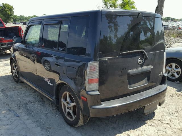 JTLKT324164112930 - 2006 TOYOTA SCION XB BLACK photo 3