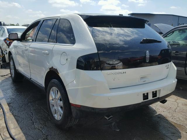 2LMDU88C27BJ28509 - 2007 LINCOLN MKX WHITE photo 3