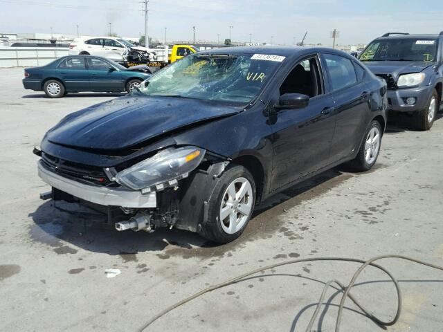 1C3CDFBB9FD266111 - 2015 DODGE DART SXT BLACK photo 2