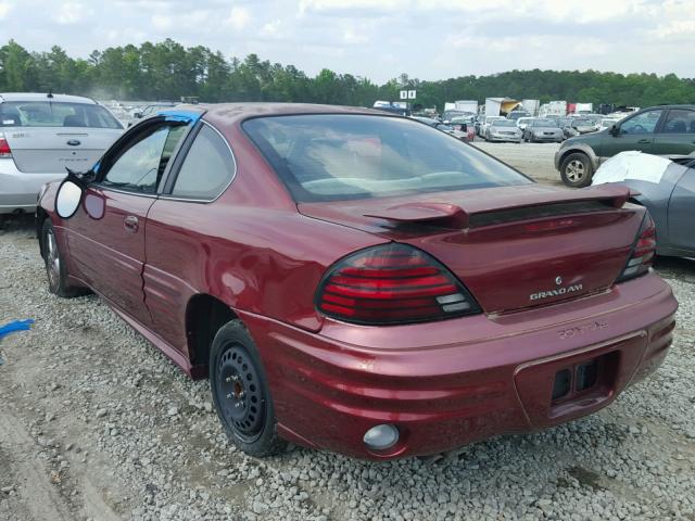 1G2NF12F32C257980 - 2002 PONTIAC GRAND AM S 红色 照片 3