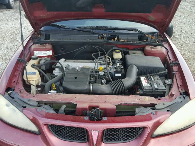 1G2NF12F32C257980 - 2002 PONTIAC GRAND AM S 红色 照片 7