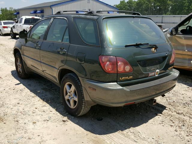 JT6GF10U0X0029540 - 1999 LEXUS RX 300 GREEN photo 3