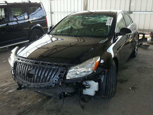 2G4GS5EV5D9125884 - 2013 BUICK REGAL PREM BLACK photo 2