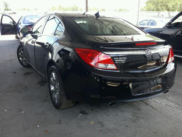 2G4GS5EV5D9125884 - 2013 BUICK REGAL PREM BLACK photo 3