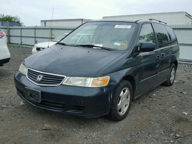 2HKRL18641H587689 - 2001 HONDA ODYSSEY EX GREEN photo 2