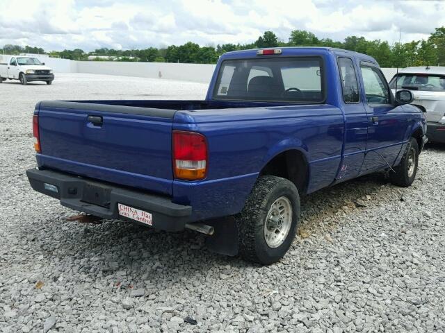 1FTCR14X9PPA99323 - 1993 FORD RANGER SUP BLUE photo 4