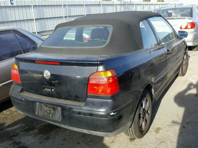 3VWDC21V91M806509 - 2001 VOLKSWAGEN CABRIO GLX 黑色 照片 4