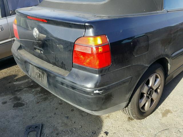 3VWDC21V91M806509 - 2001 VOLKSWAGEN CABRIO GLX 黑色 照片 9
