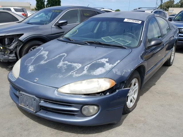 2B3HD56J01H596763 - 2001 DODGE INTREPID E BLUE photo 2