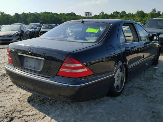 WDBNG75J82A287014 - 2002 MERCEDES-BENZ S 500 BLACK photo 4