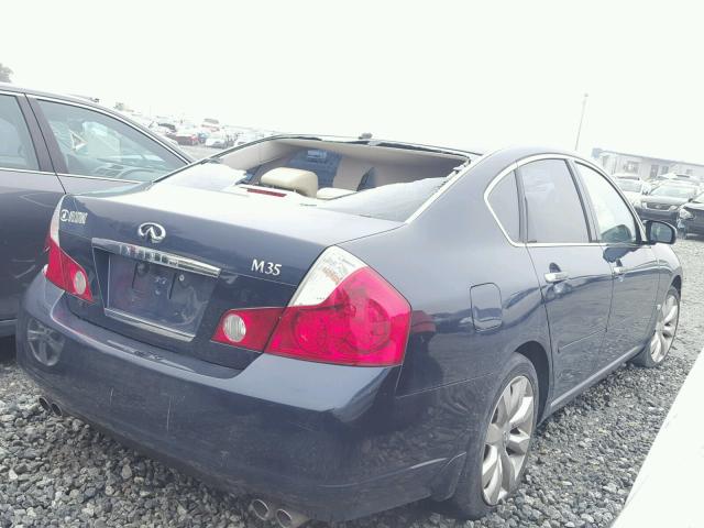 JNKAY01E57M304188 - 2007 INFINITI M35 BASE BLUE photo 4