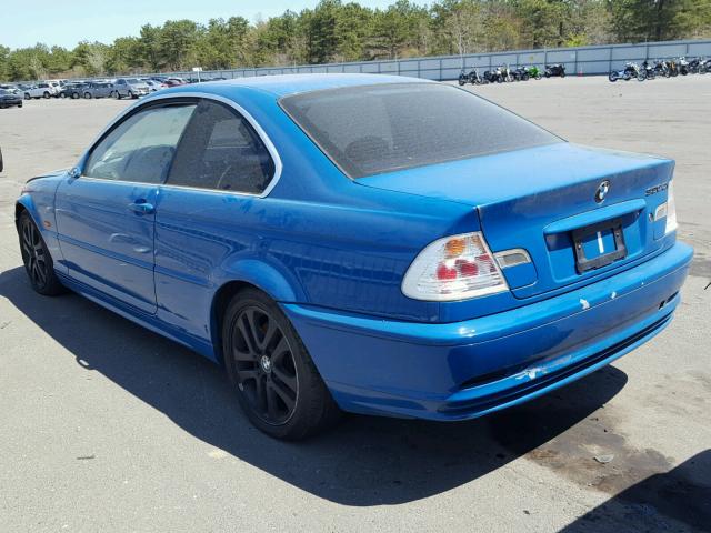 WBABN53443PH04865 - 2003 BMW 330 CI BLUE photo 3