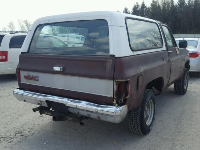 1G5EK18H1DF511596 - 1983 GMC JIMMY K150 BROWN photo 4