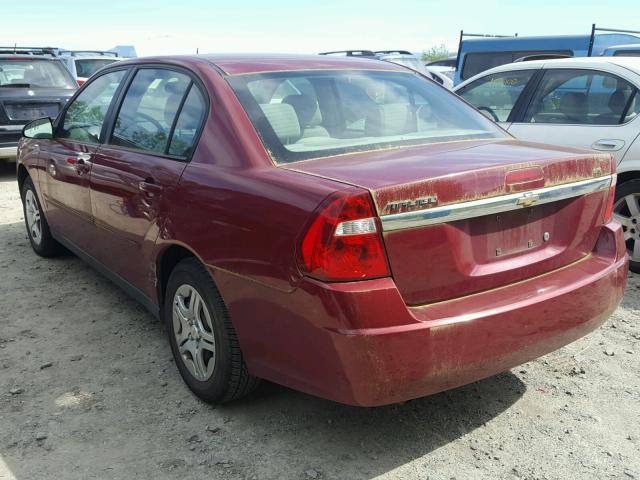 1G1ZS57F87F286558 - 2007 CHEVROLET MALIBU LS წითელი ფოტო 3