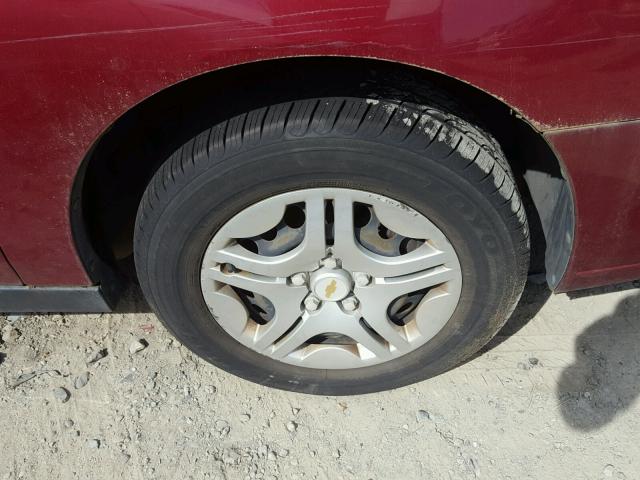 1G1ZS57F87F286558 - 2007 CHEVROLET MALIBU LS წითელი ფოტო 9