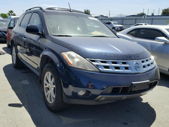 JN8AZ08T83W115069 - 2003 NISSAN MURANO SL BLUE photo 1