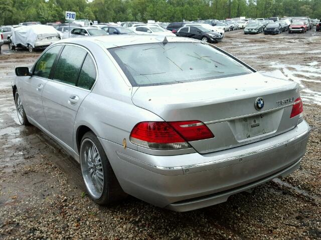 WBAHN83546DT64110 - 2006 BMW 750 LI SILVER photo 3