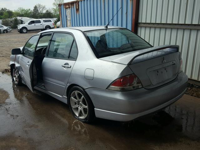 JA3AJ66F14U016463 - 2004 MITSUBISHI LANCER RAL SILVER photo 3