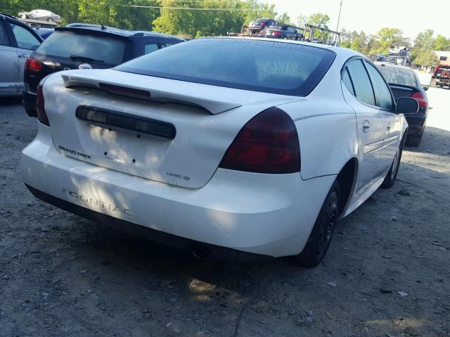 2G2WP552661112929 - 2006 PONTIAC GRAND PRIX თეთრი ფოტო 4