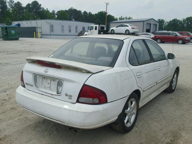 3N1BB51D11L130541 - 2001 NISSAN SENTRA SE WHITE photo 4