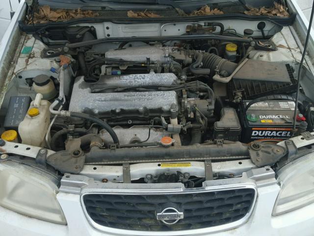 3N1BB51D11L130541 - 2001 NISSAN SENTRA SE WHITE photo 7