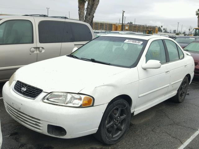 3N1BB51D81L118967 - 2001 NISSAN SENTRA SE WHITE photo 2