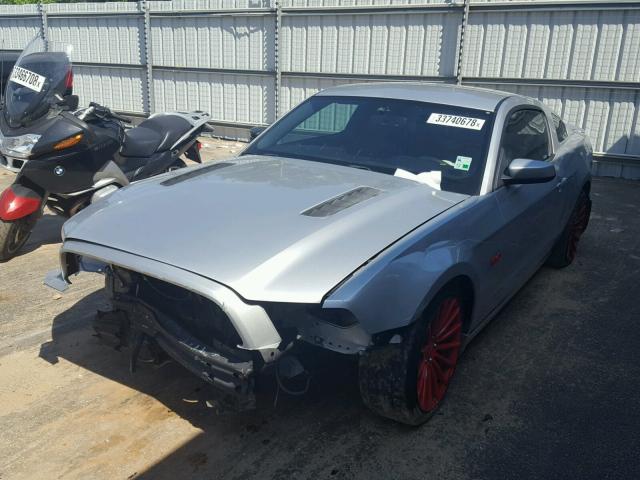 1ZVBP8CF4E5218789 - 2014 FORD MUSTANG GT SILVER photo 2