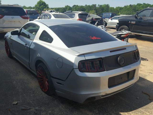 1ZVBP8CF4E5218789 - 2014 FORD MUSTANG GT SILVER photo 3