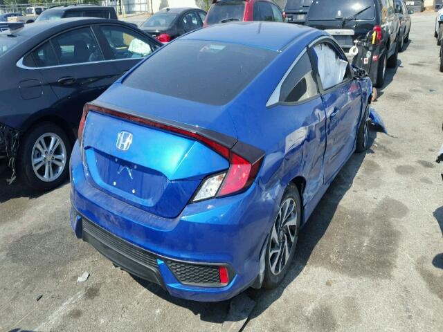 2HGFC4B50GH300601 - 2016 HONDA CIVIC LX BLUE photo 4