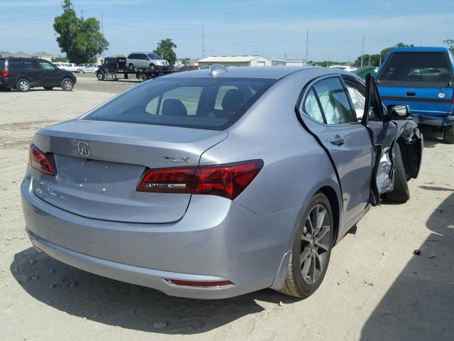 19UUB2F5XFA015619 - 2015 ACURA TLX TECH SILVER photo 4